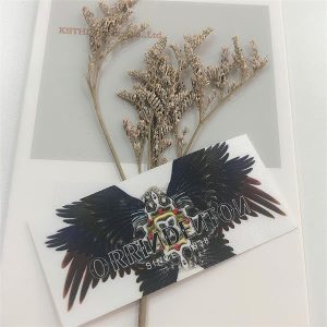 printed garment label