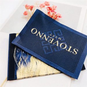 professional garment label manufacturers near me 30D custom woven tags for brand clothing
