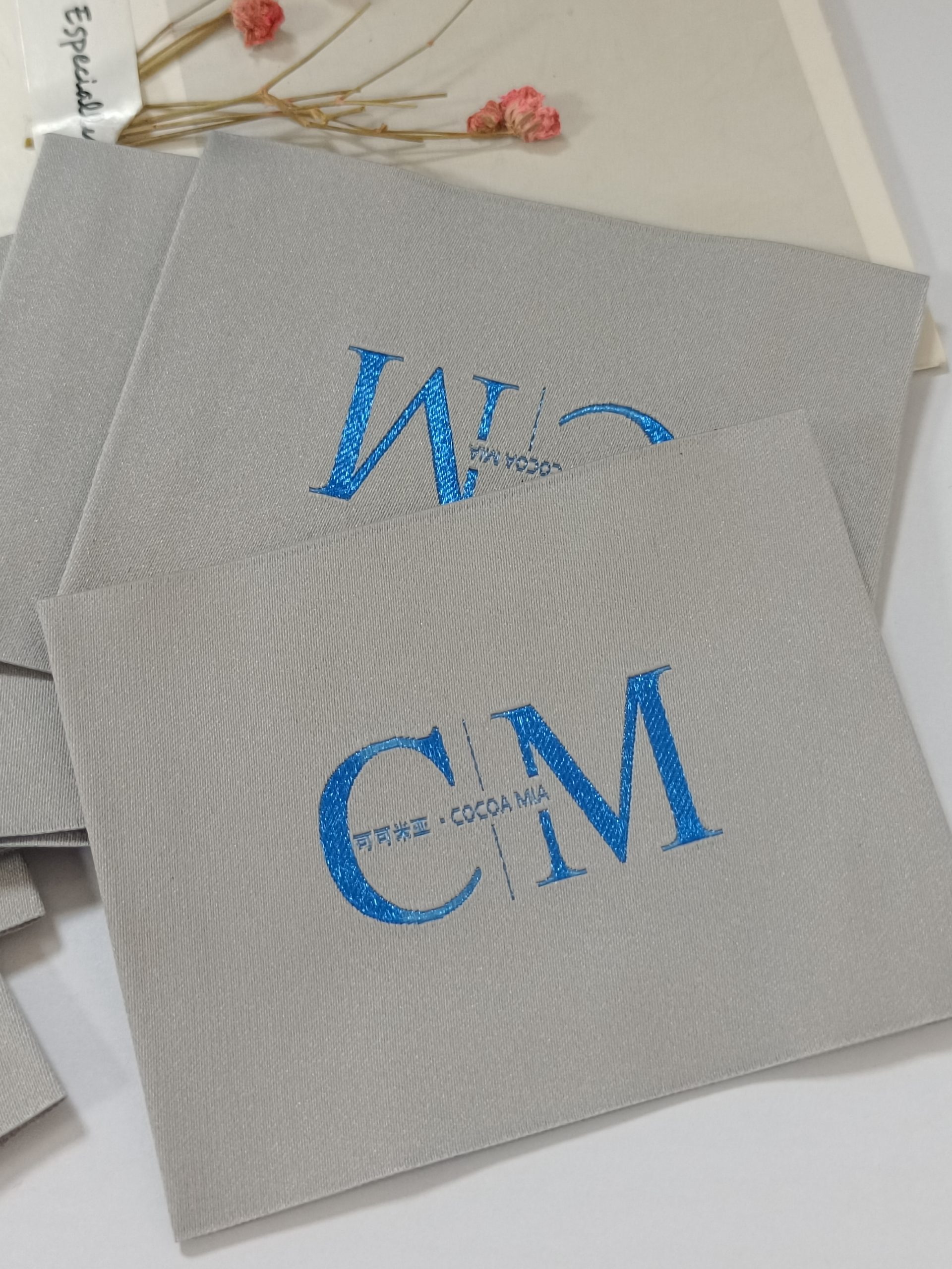 2024 hot sale sewing labels custom woven neck label clothing tag for shirts - Image 3