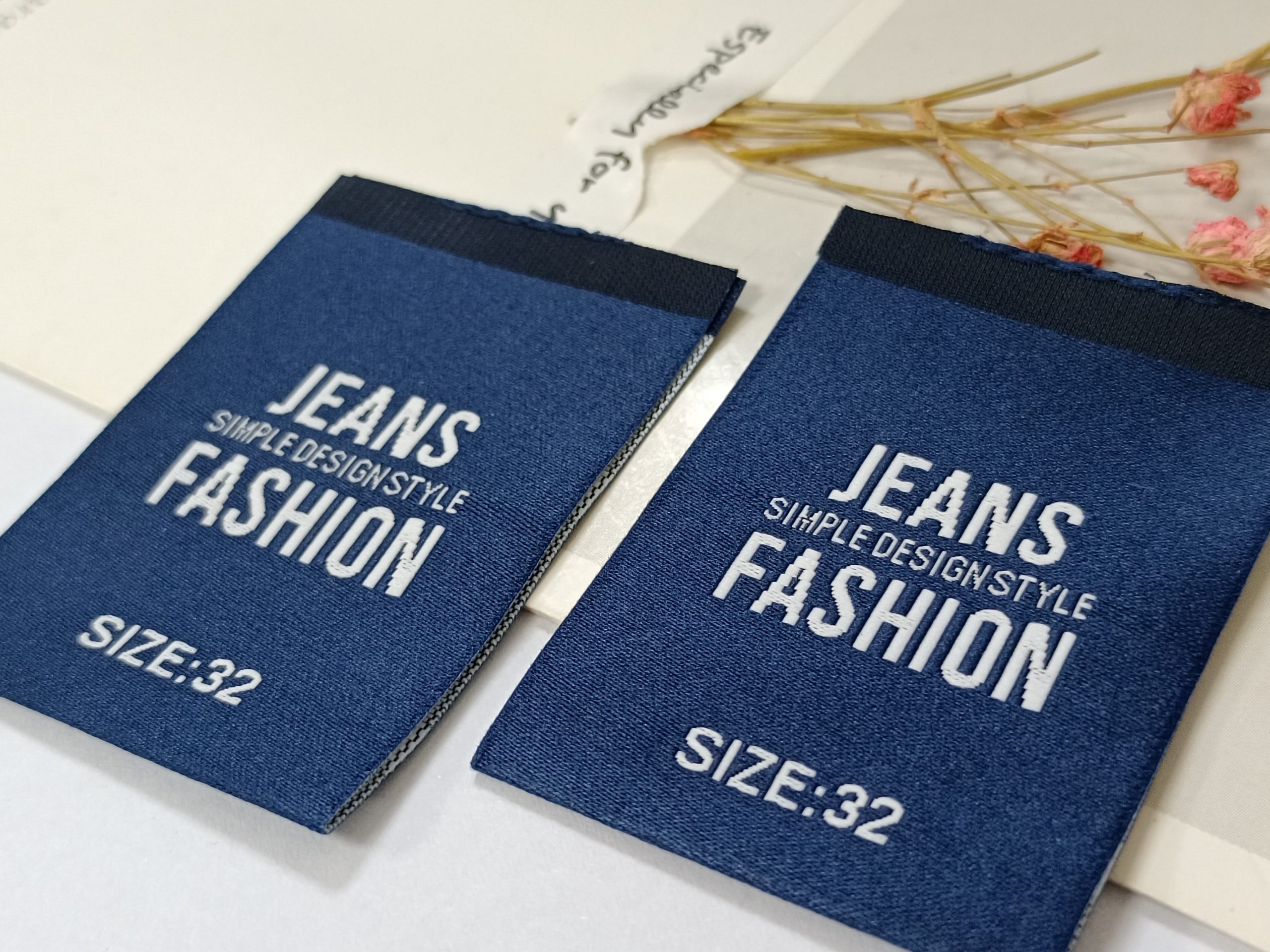 2024 KSTHL custom made clothes woven tag clothing label for shirts - Image 2