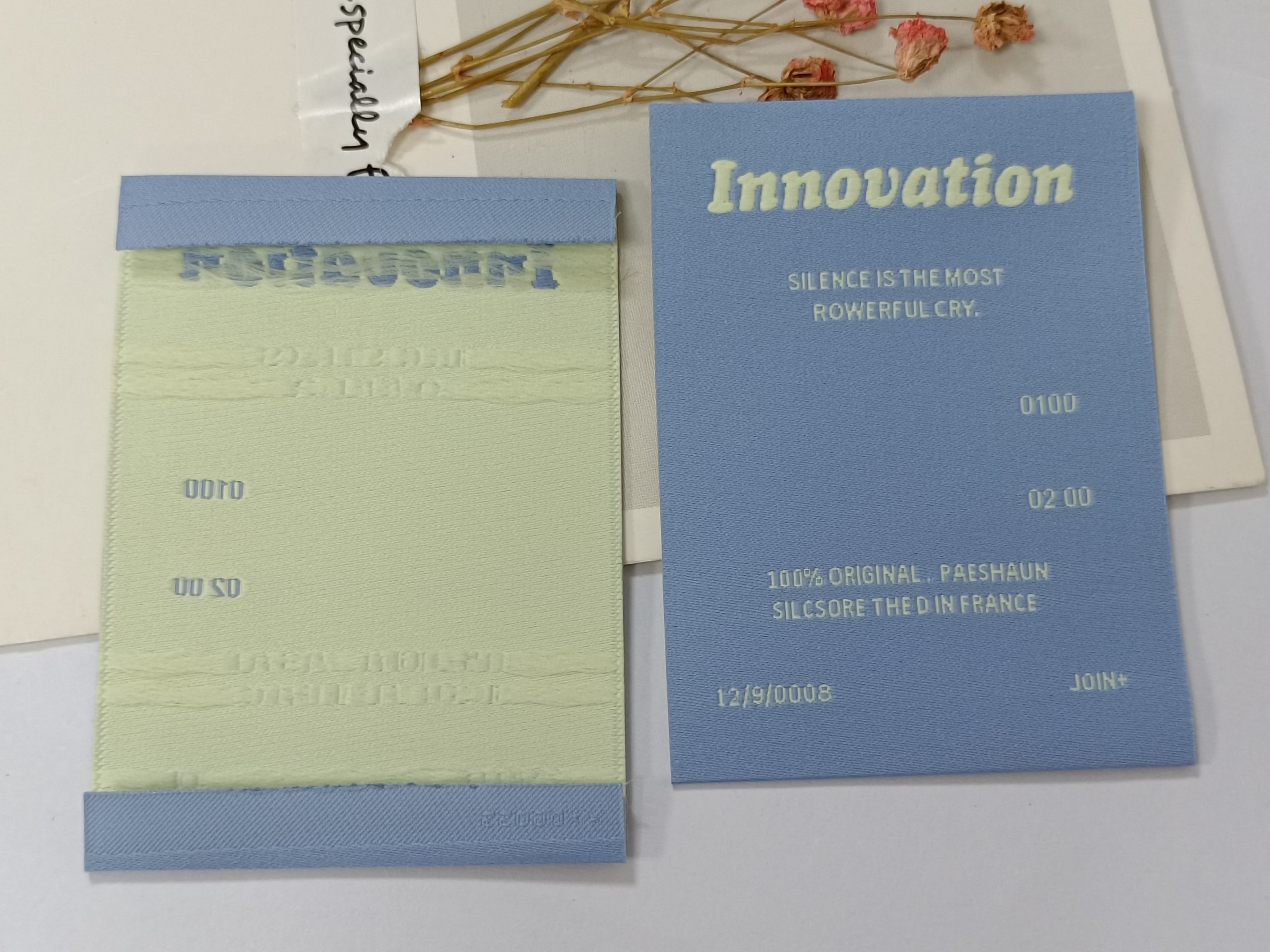 Update-2024 Custom new fall label for bags woven clothing - Image 4