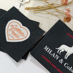 2024 Newest design custom tag textiles for manufacturers garment labels