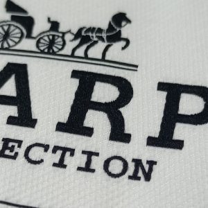 Wholesale custom brand name woven fabric labels for men clothing or all t-shirts