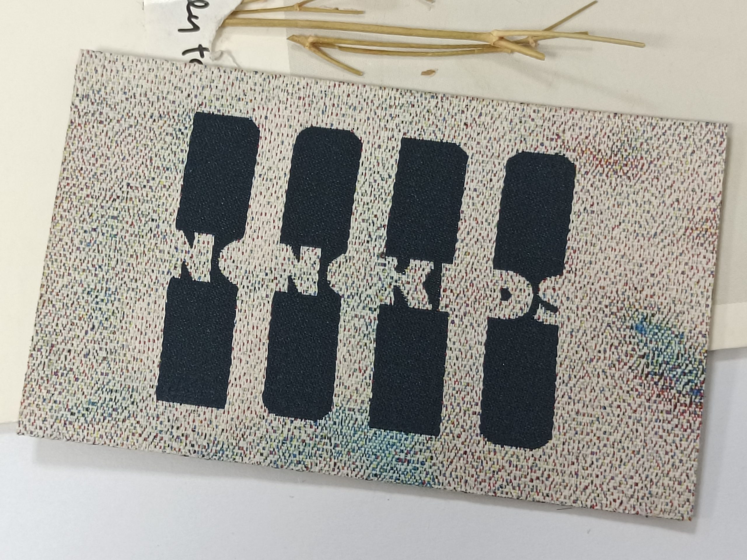Custom high density garments woven labels damask clothing labels for hats woven tag - Image 2