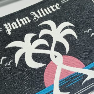 Customized woven labels new designs polyester fabric tags for clothing